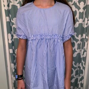 shein ruffled babydoll dress nwot
